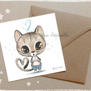 carte-carree-12x12-dessin-chat-mignon