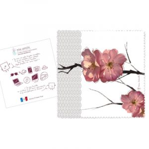 lingette-essuie-verres-dessin-fleurs-merci-cerisier