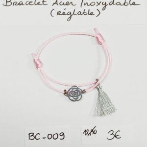 BC-009- Bracelet cordon Acier Inoxydable