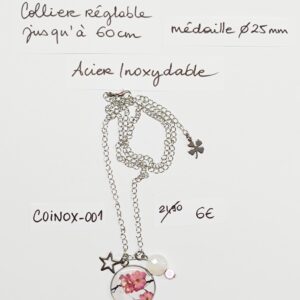 COINOX-001- Collier Acier Inoxydable réglable