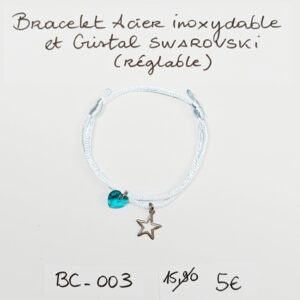 BC-003- Bracelet cordon Acier Inoxydable