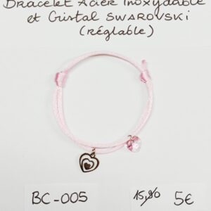 BC-005- Bracelet cordon Acier Inoxydable
