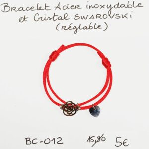 BC-012- Bracelet cordon Acier Inoxydable