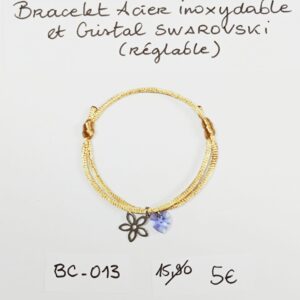 BC-013- Bracelet cordon Acier Inoxydable
