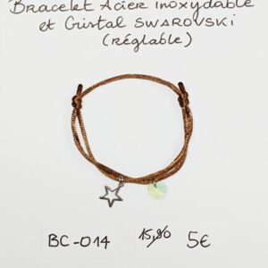 BC-014- Bracelet cordon Acier Inoxydable