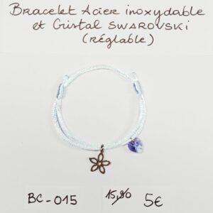 BC-015- Bracelet cordon Acier Inoxydable