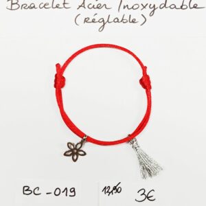BC-019- Bracelet cordon Acier Inoxydable