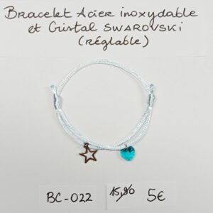 BC-022- Bracelet cordon Acier Inoxydable