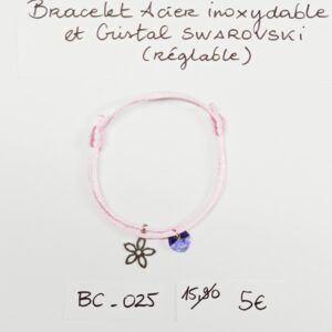 BC-025- Bracelet cordon Acier Inoxydable