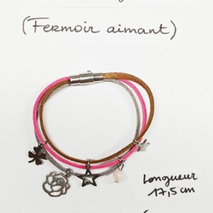 BMULTI-002- Bracelet multi rangs Acier Inoxydable