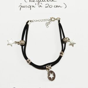 BDBLE-004- Bracelet double rang suédine