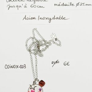 COINOX-003- Collier Acier Inoxydable réglable