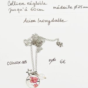 COINOX-005- Collier Acier Inoxydable réglable