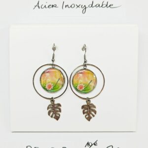 BO-007- Boucle d'oreilles Acier Inoxydable