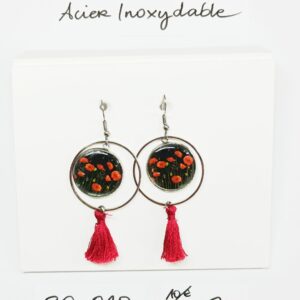 BO-010- Boucle d'oreilles Acier Inoxydable
