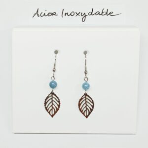 BO-011- Boucle d'oreilles Acier Inoxydable