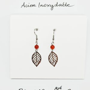 BO-012- Boucle d'oreilles Acier Inoxydable