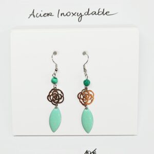 BO-013- Boucle d'oreilles Acier Inoxydable