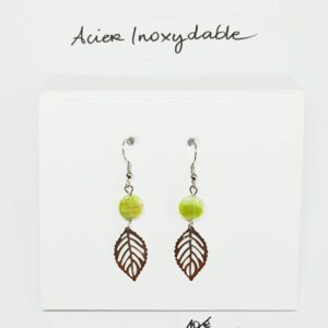 BO-014- Boucle d'oreilles Acier Inoxydable