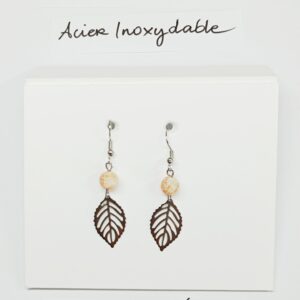 BO-015- Boucle d'oreilles Acier Inoxydable