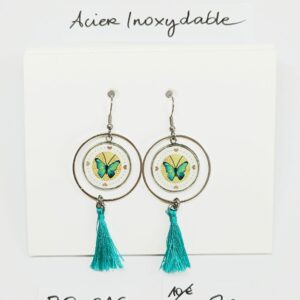 BO-016- Boucle d'oreilles Acier Inoxydable