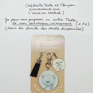 PC-008- Porte-clés/Bijou de sac Acier Inoxydable