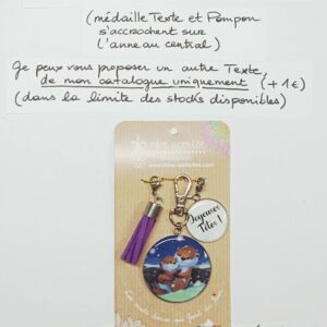 PC-009- Porte-clés/Bijou de sac Acier Inoxydable