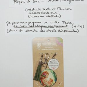 PC-017- Porte-clés/Bijou de sac Acier Inoxydable