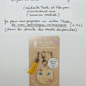 PC-020- Porte-clés/Bijou de sac Acier Inoxydable