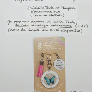 PC-026- Porte-clés/Bijou de sac Acier Inoxydable