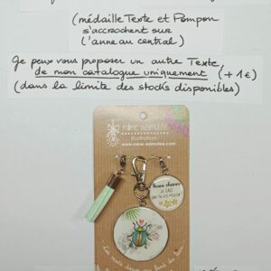 PC-034- Porte-clés/Bijou de sac Acier Inoxydable