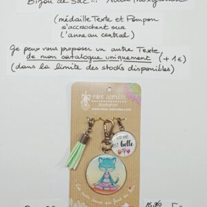 PC-035- Porte-clés/Bijou de sac Acier Inoxydable