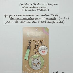 PC-045- Porte-clés/Bijou de sac Acier Inoxydable