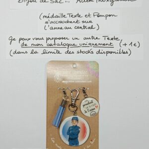PC-049- Porte-clés/Bijou de sac Acier Inoxydable