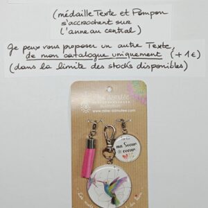 PC-054- Porte-clés/Bijou de sac Acier Inoxydable