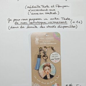 PC-058- Porte-clés/Bijou de sac Acier Inoxydable