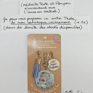 PC-060- Porte-clés/Bijou de sac Acier Inoxydable