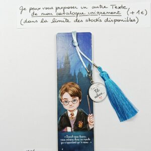 MPBPER-001- Marque-pages Bois + médaille personnalisée