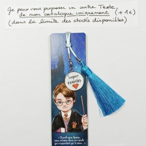 MPBPER-003- Marque-pages Bois + médaille personnalisée