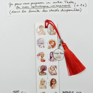 MPBPER-004- Marque-pages Bois + médaille personnalisée