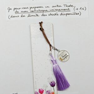 MPBPER-007- Marque-pages Bois + médaille personnalisée
