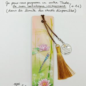 MPBPER-010- Marque-pages Bois + médaille personnalisée
