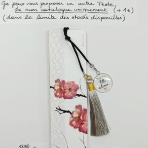 MPBPER-013- Marque-pages Bois + médaille personnalisée