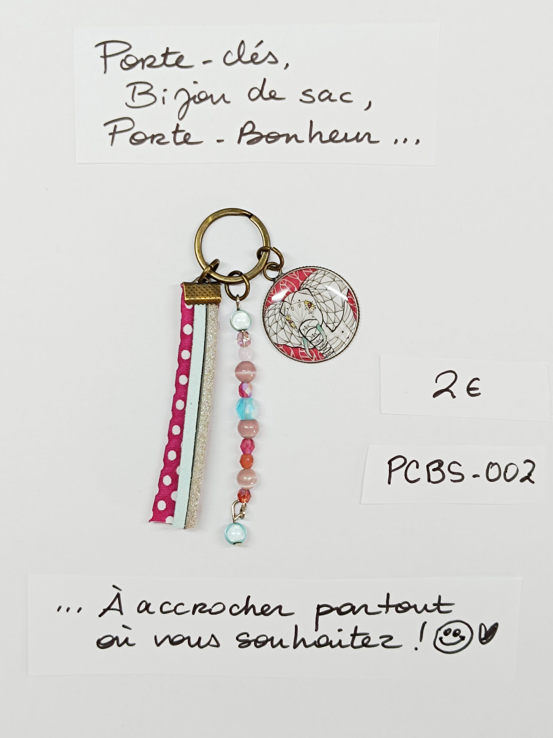 PCBS-002- Porte-clés Bijou de sac