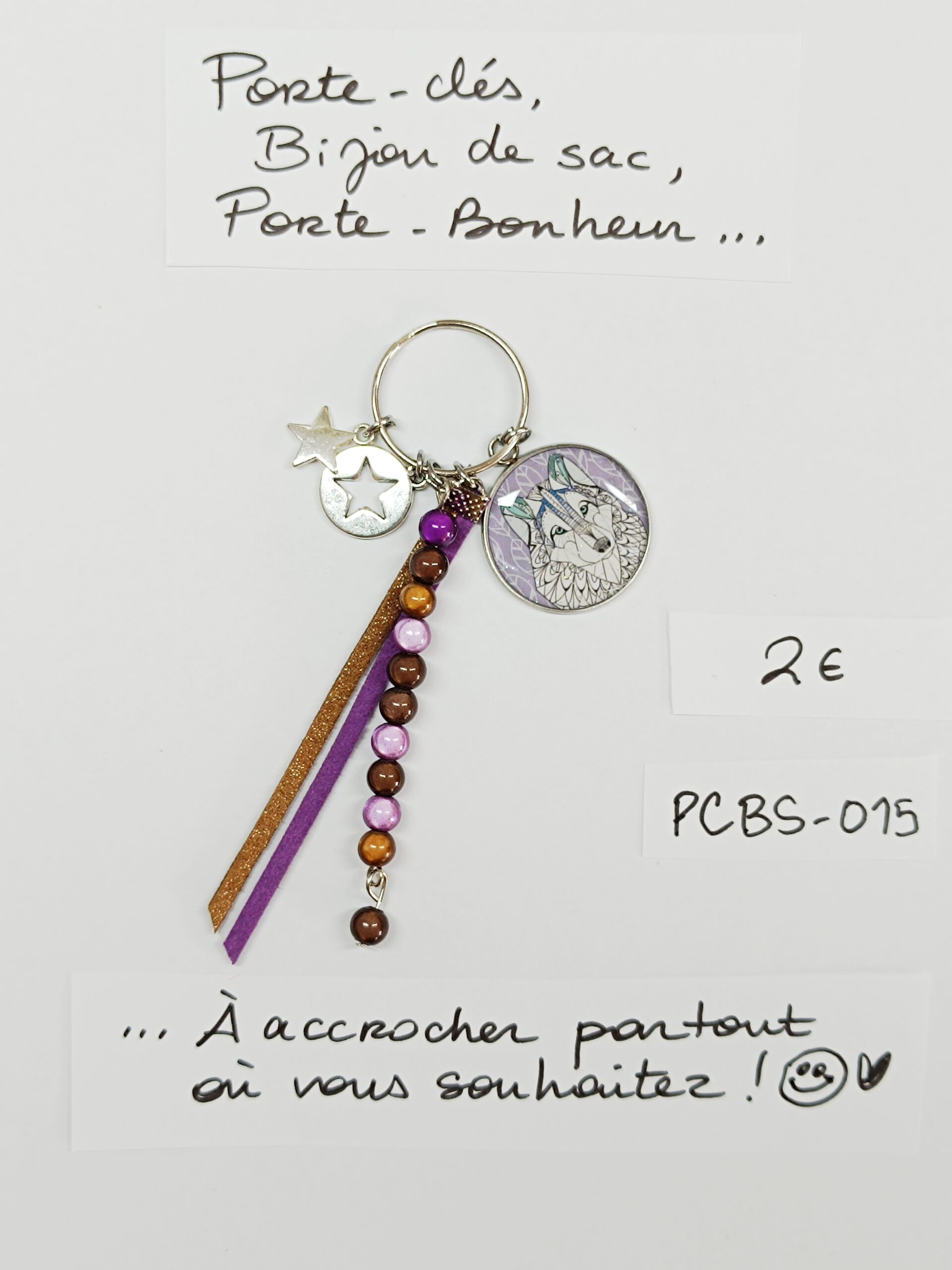 PCBS-015- Porte-clés Bijou de sac