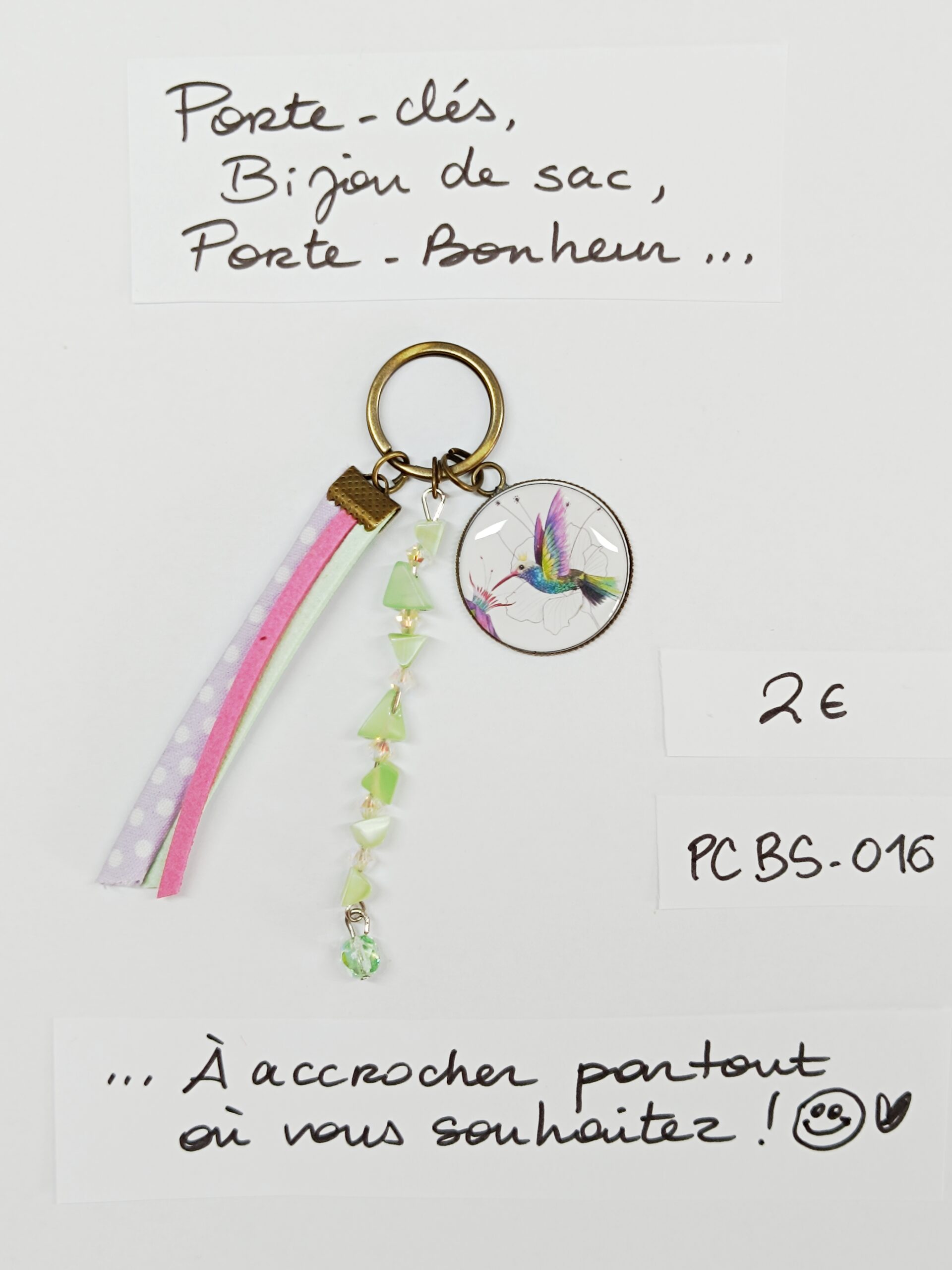 PCBS-016- Porte-clés Bijou de sac
