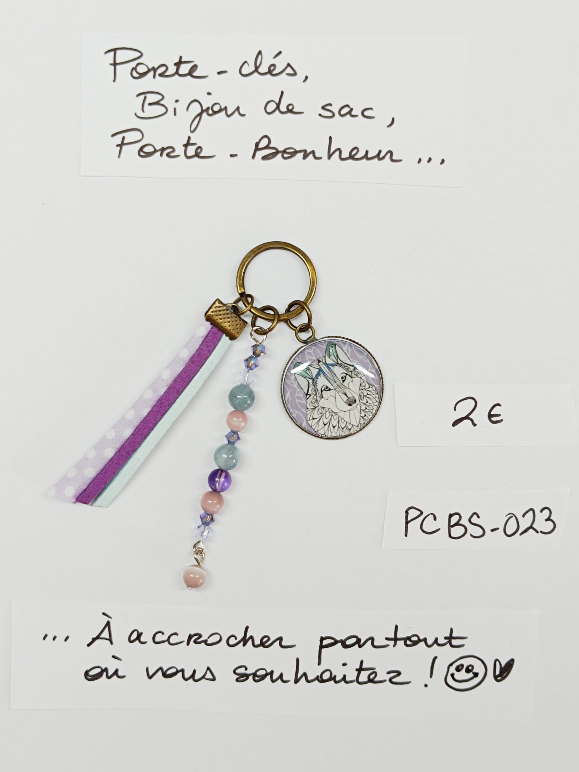 PCBS-023- Porte-clés Bijou de sac