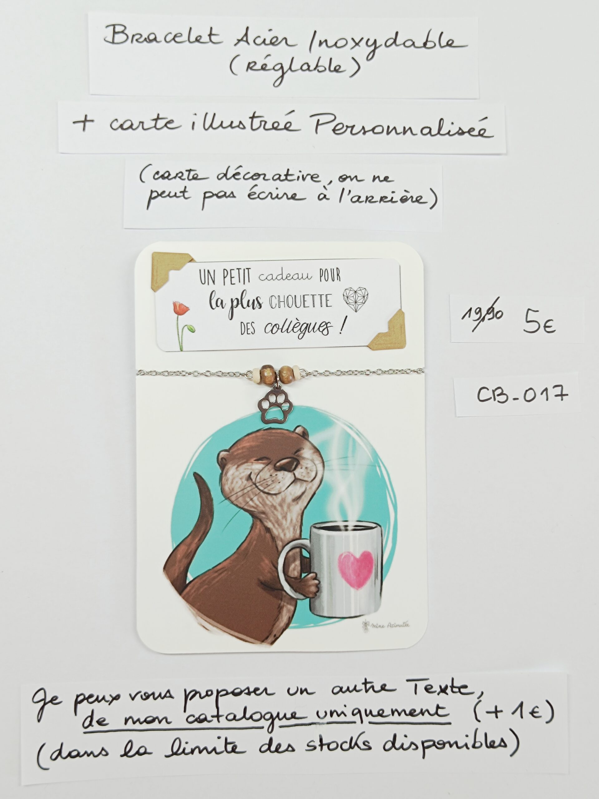 CB-017- Bracelet Personnalisé Acier Inoxydable
