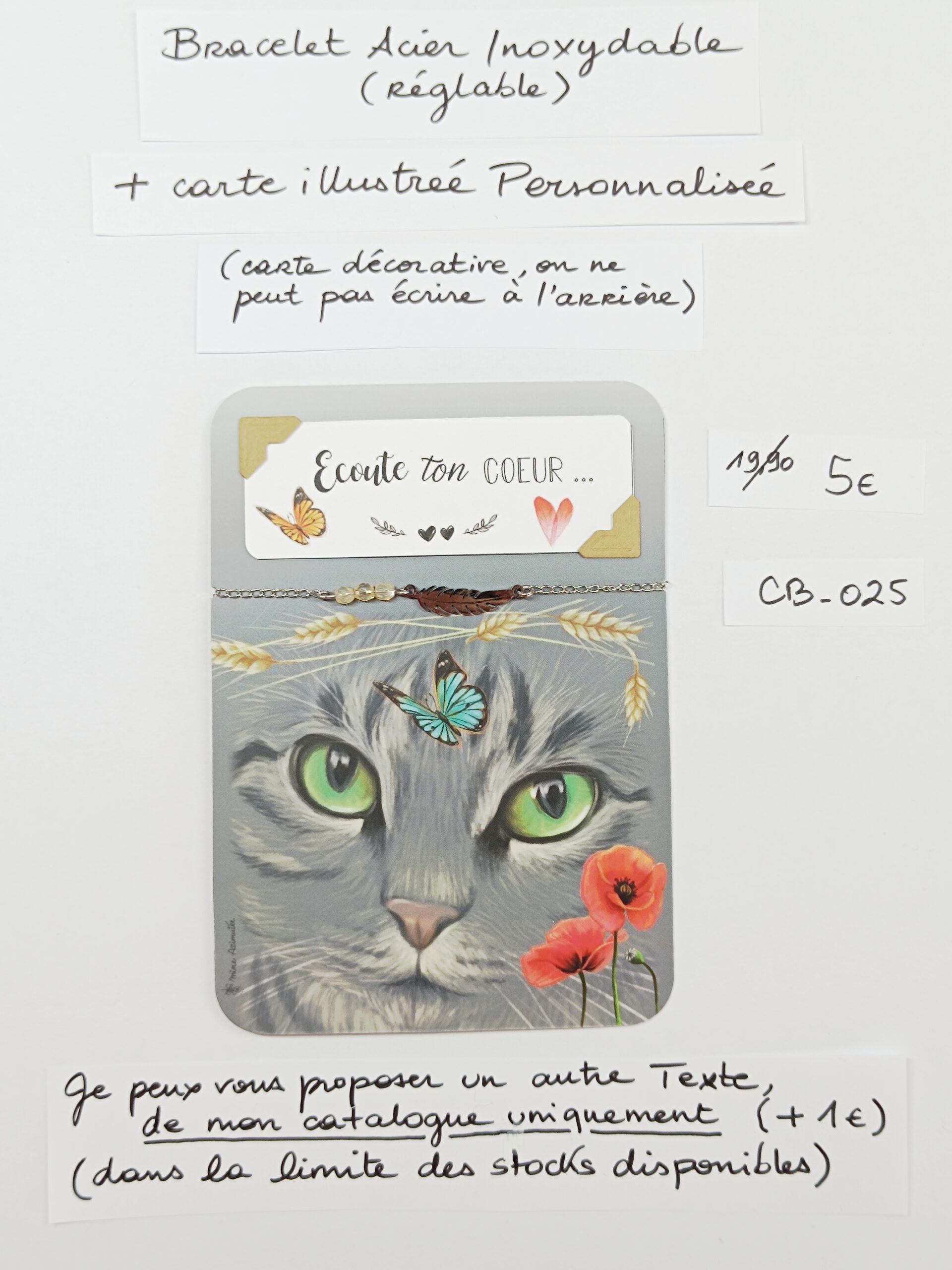 CB-025- Bracelet Personnalisé Acier Inoxydable