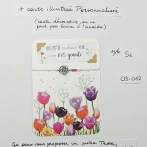 CB-042- Bracelet Personnalisé Acier Inoxydable